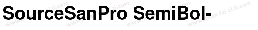 SourceSanPro SemiBol字体转换
